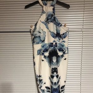 NWT abstract fitted dress